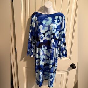 Calvin Klein Blue Floral Shift Dress